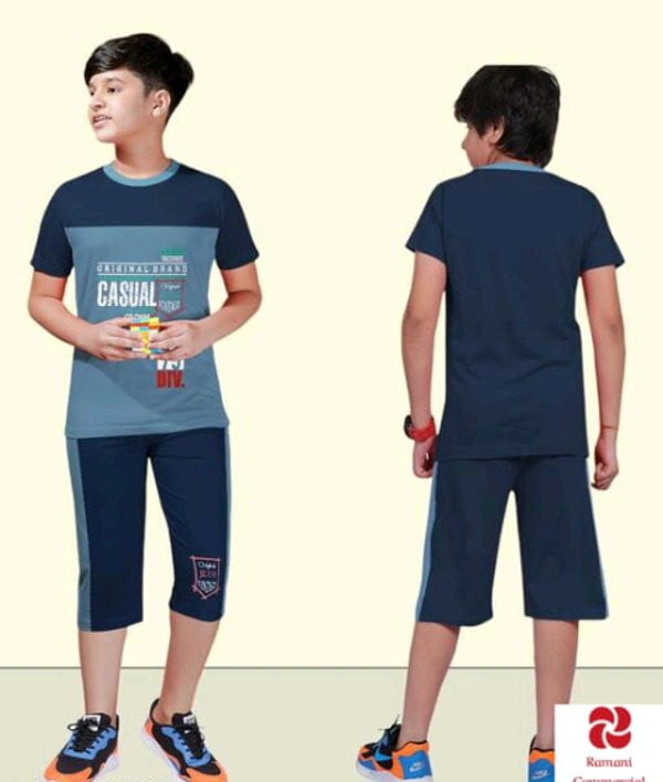 Stylus Boys Top & Bottom Sets - 9 to 14 Years, Multicolour